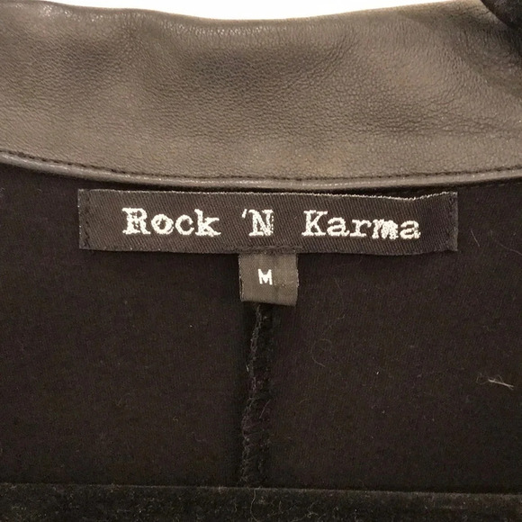 Rock ‘N Karma  Jacket with leather patches/studs - Picture 5 of 13